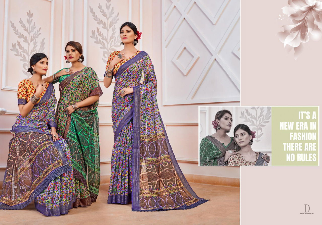 Ynf Konigin Cotton Casual Wear Digital Printed Ltaest Saree Collection